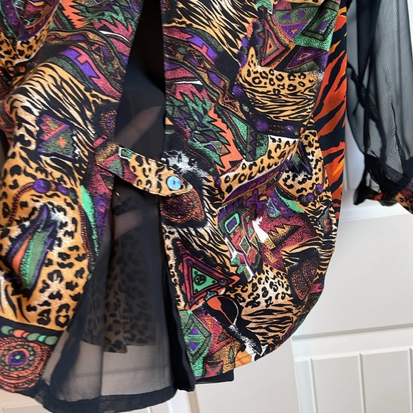 Faith Vintage Mixed Media Mash Up Blouse - Picture 15 of 17